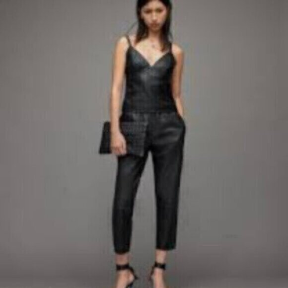 All Saints Sloane Leather Cami - new with tags - Picture 5 of 6